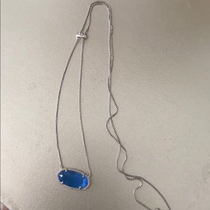 Light blue adjustable length Kendra Scott necklace